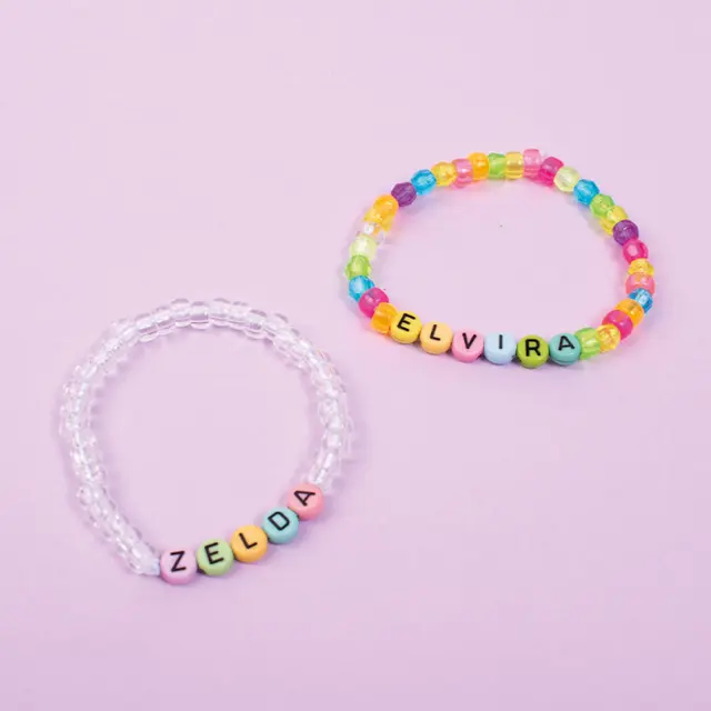 Bokstavperler pastell Ø6,5 mm 