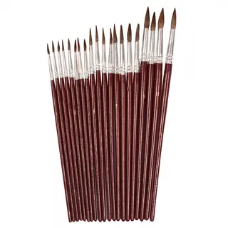 Akvarellpenselsett 20 stk