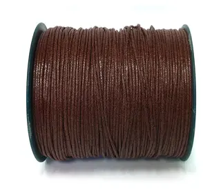 Smykkesnor syntetisk skinn brun Ø1,5 mm