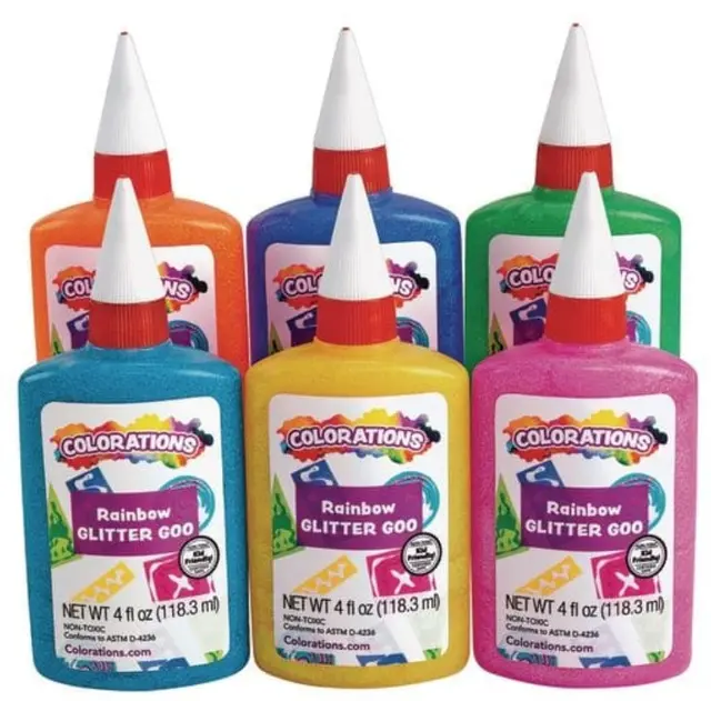 Glitterlim 6 x 120ml 