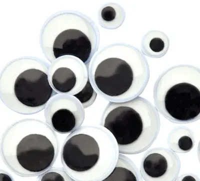 Plastøyne selvklebende Ø6-20 mm, 1000 stk 