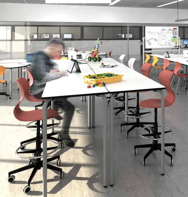 Os elevstol m/fotring Lys grå Lys grå 