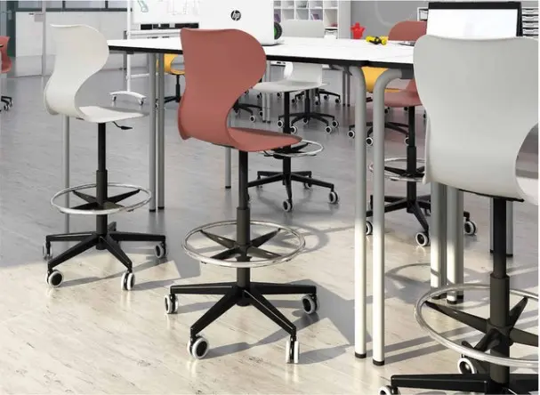 Os elevstol m/fotring Lys grå Lys grå 