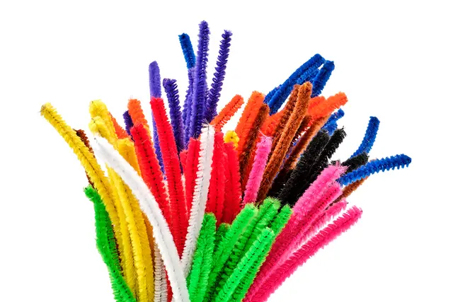 Piperensere basisfarger mix Ø6 mm, 100 stk 