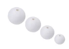 Vattkuler hvite 25 mm 100 stk