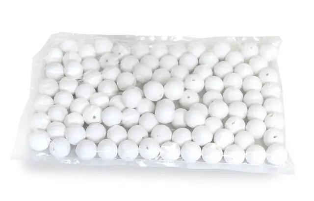 Vattkuler hvit 20 mm 100 stk 