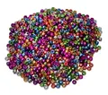 Kongoperler metallic Ø9 mm, 2000 stk