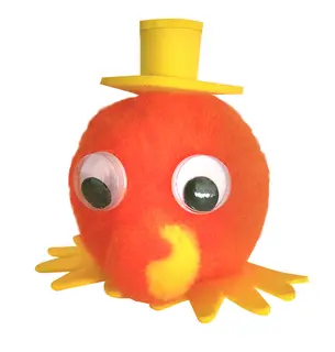 Pompons neon mix 500 stk