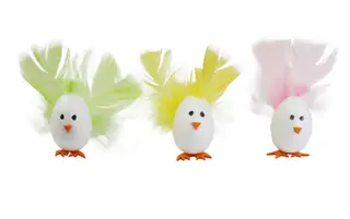 Fjær pastellmix 300 stk