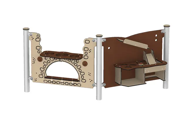 Ledon Explore Elo aktivitetsvegger L194 x B94 x H92 cm 