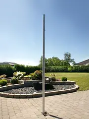 Stolpe i galvanisert st&#229;l &#216;5 x H300 cm