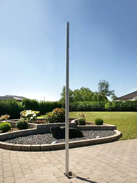 Stolpe i galvanisert stål Ø5 x H300 cm 