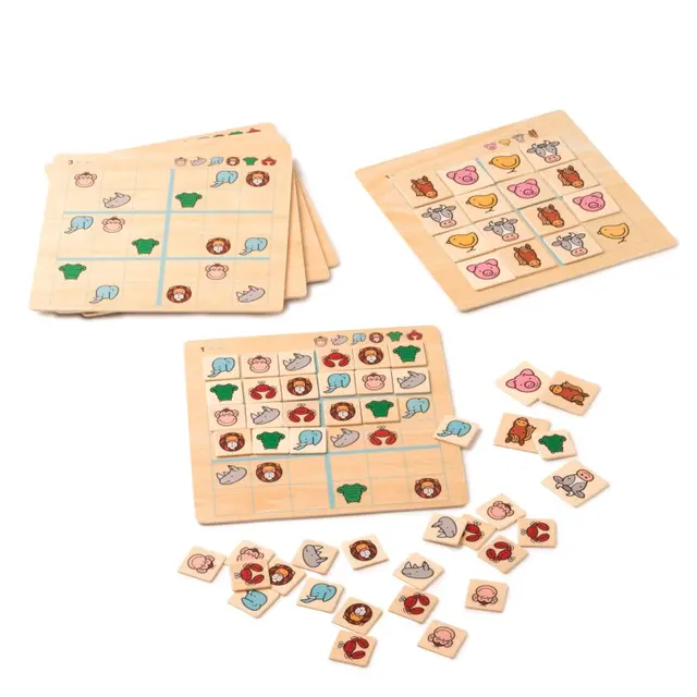 Sudoku med dyr 89 deler 