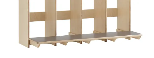 Arne benk med laminat rød B25 