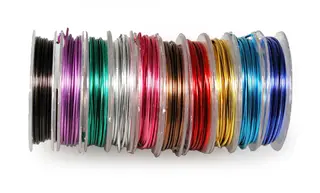 Aluminiumstråd mix Ø1 mm, 10 stk x 3 m