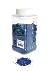 Glitter grovt bl&#229; 250 g