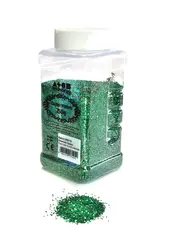 Glitter grovt gr&#248;nn 250 g