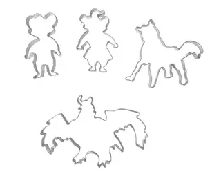 Musse &amp; Helium stanseformer 4 motiver