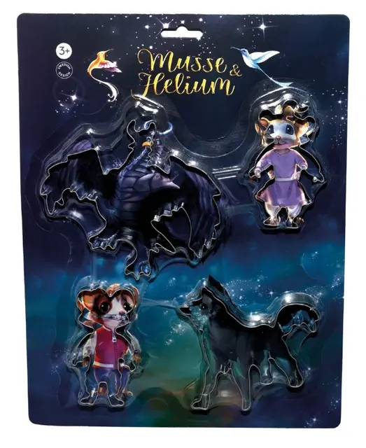 Musse & Helium stanseformer 4 motiver 