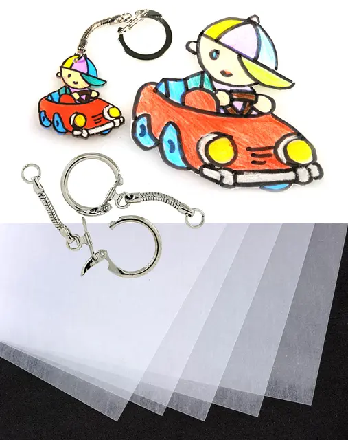 Krympeplater nøkkelringskit 50 stk 