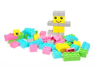 SOFT byggeklosser pastell 42 stk