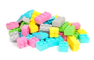 SOFT byggeklosser pastell 42 stk