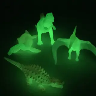 Dinosaurer som lyser i mørkeret 6 stk