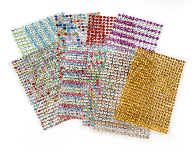 Rhinsten selvklebende 10 ark 