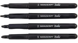 Kalligrafi tusj 4-pakk 1,4/2,5/3,6/4,8 mm