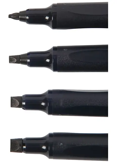 Kalligrafi tusj 4-pakk 1,4/2,5/3,6/4,8 mm 