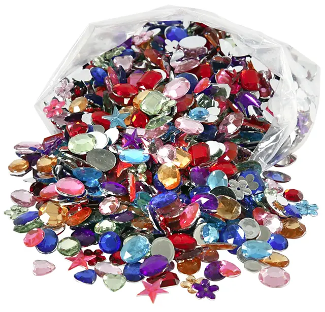 Dekorasjonssteiner Ø10-15 mm, 1600 stk 