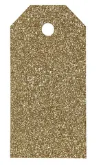 Manillamerker gull glitter L10 cm, 15 stk