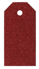 Manillamerker rød glitter L10 cm, 15 stk