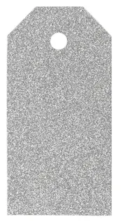 Manillamerker sølv glitter L10 cm, 15 stk