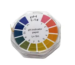 pH-papir rull pH 1-14
