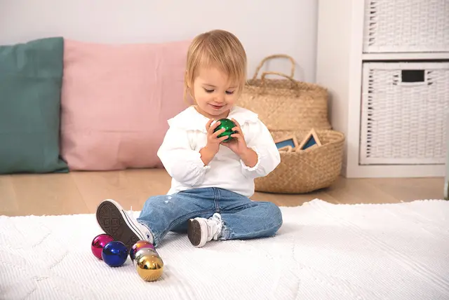 Sensoriske kuler fargede 6 stk 