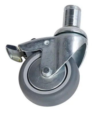 Hjulsett til garderobe 4 låsbare hjul 