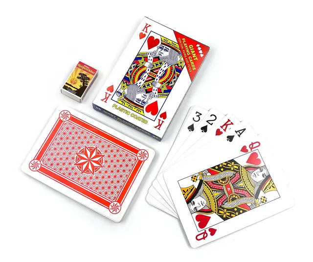 Jumbokortstokk L17 x B12 cm, 52 kort 