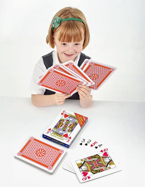 Jumbokortstokk L17 x B12 cm, 52 kort 