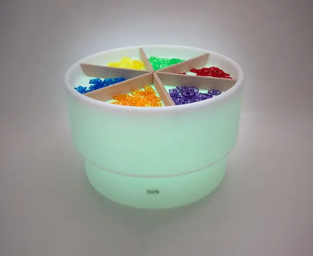 Inndeling til sensorisk utforskingsbord Ø65 x H5 cm 