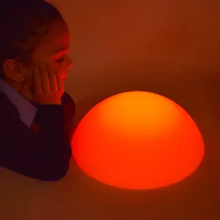 Mood lysende stein med flat underside L34 x B34 x H12 cm