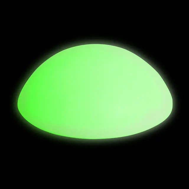 Mood lysende stein med flat underside L34 x B34 x H12 cm 