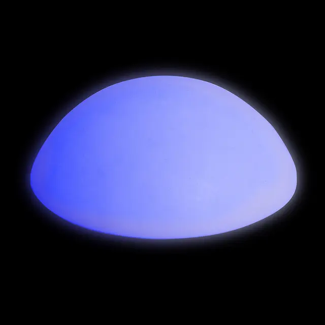 Mood lysende stein med flat underside L34 x B34 x H12 cm 