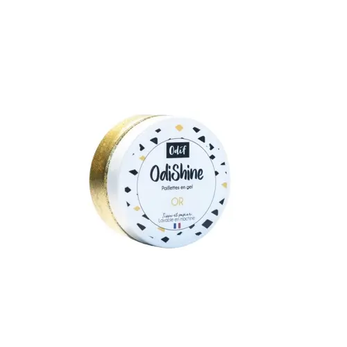 Glittergel til tekstil gull 65 g 