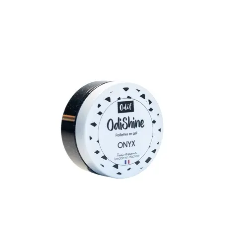 Glittergel til tekstil sort 65 g 