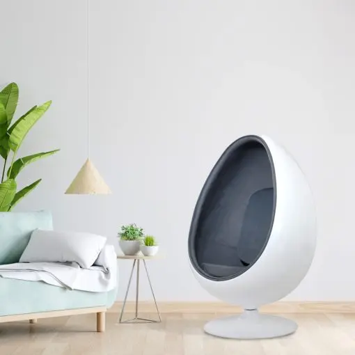 Egget stol grå Ø96 x H136 cm 