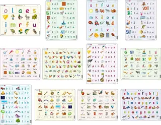 Puslespill lesestart små bokstaver 12 stk