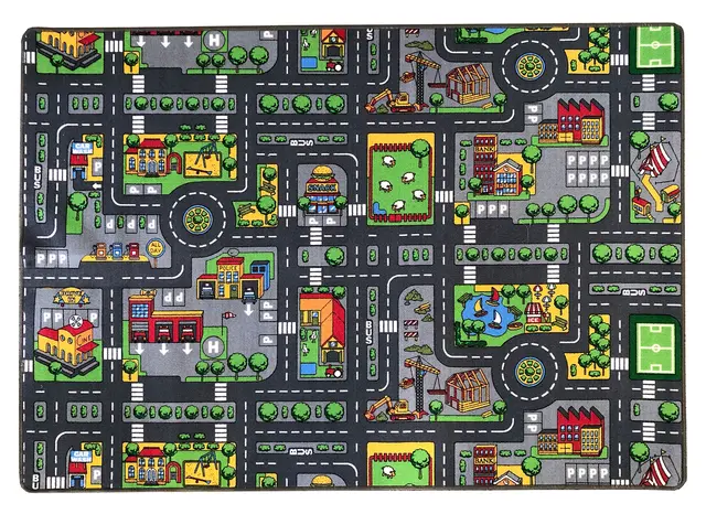 City trafikkteppe L200 x B140 cm 