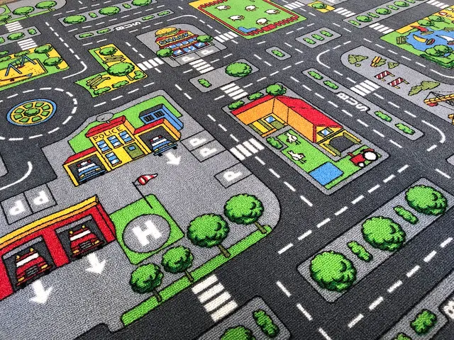 City trafikkteppe L200 x B140 cm 