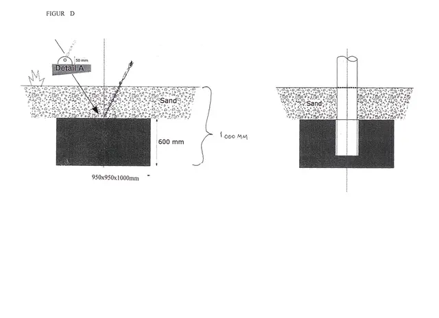 Klatrenett pyramide L235 x B235 x H300 cm 